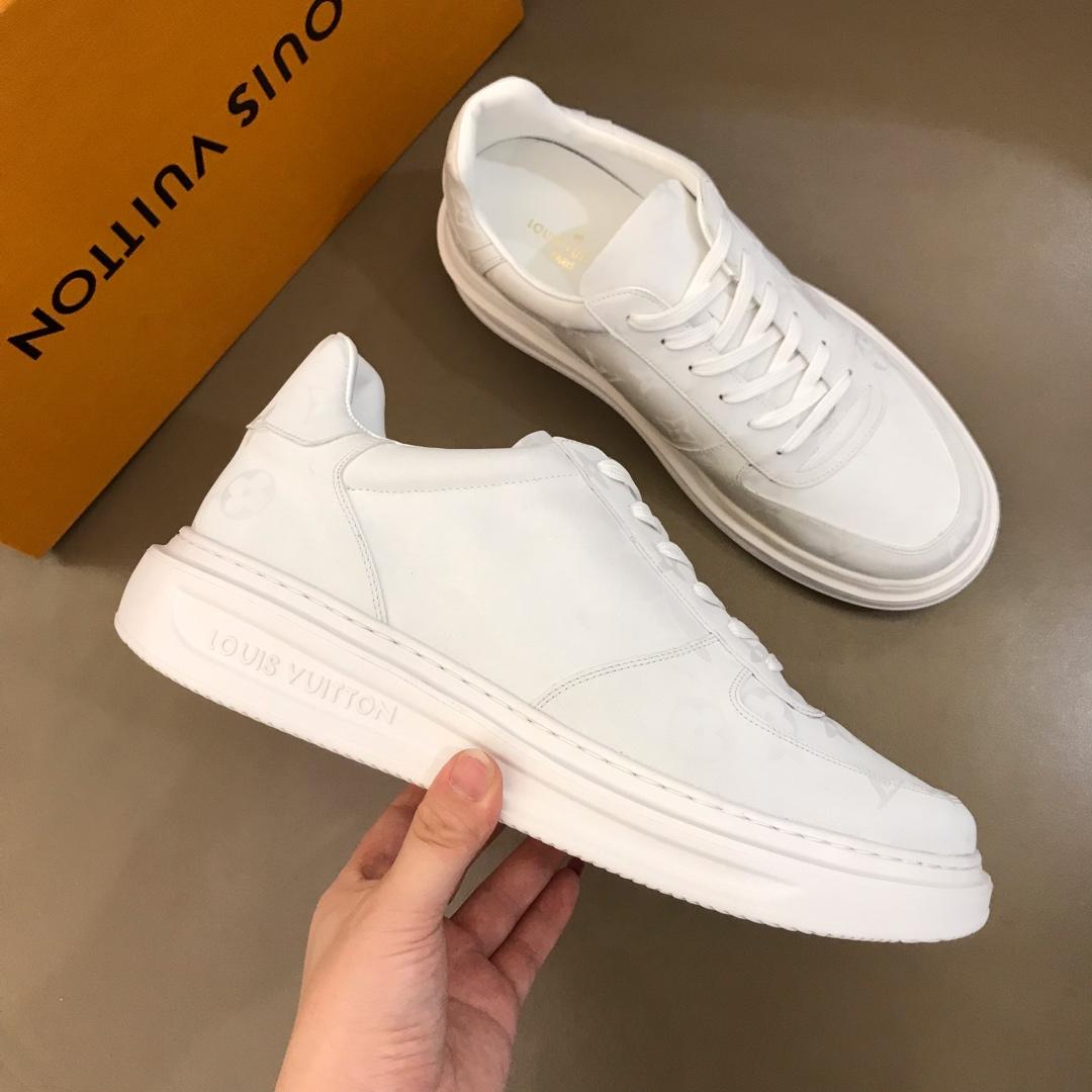 lv Perfect Quality Sneakers White and white soles MS021025