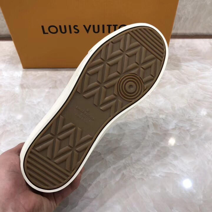 lv Perfect Quality Sneakers White and Monogram embossing with white sole MS071071