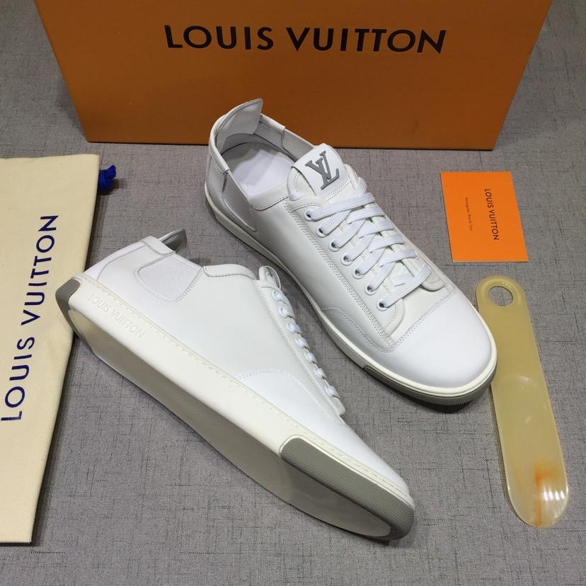 lv Perfect Quality Sneakers White and LV printed tongue and white sole MS071023
