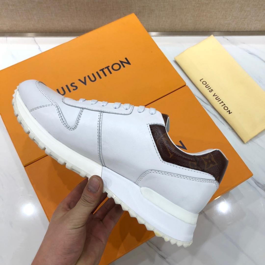 lv Perfect Quality Sneakers White and brown Monogram tongue with white sole MS071131