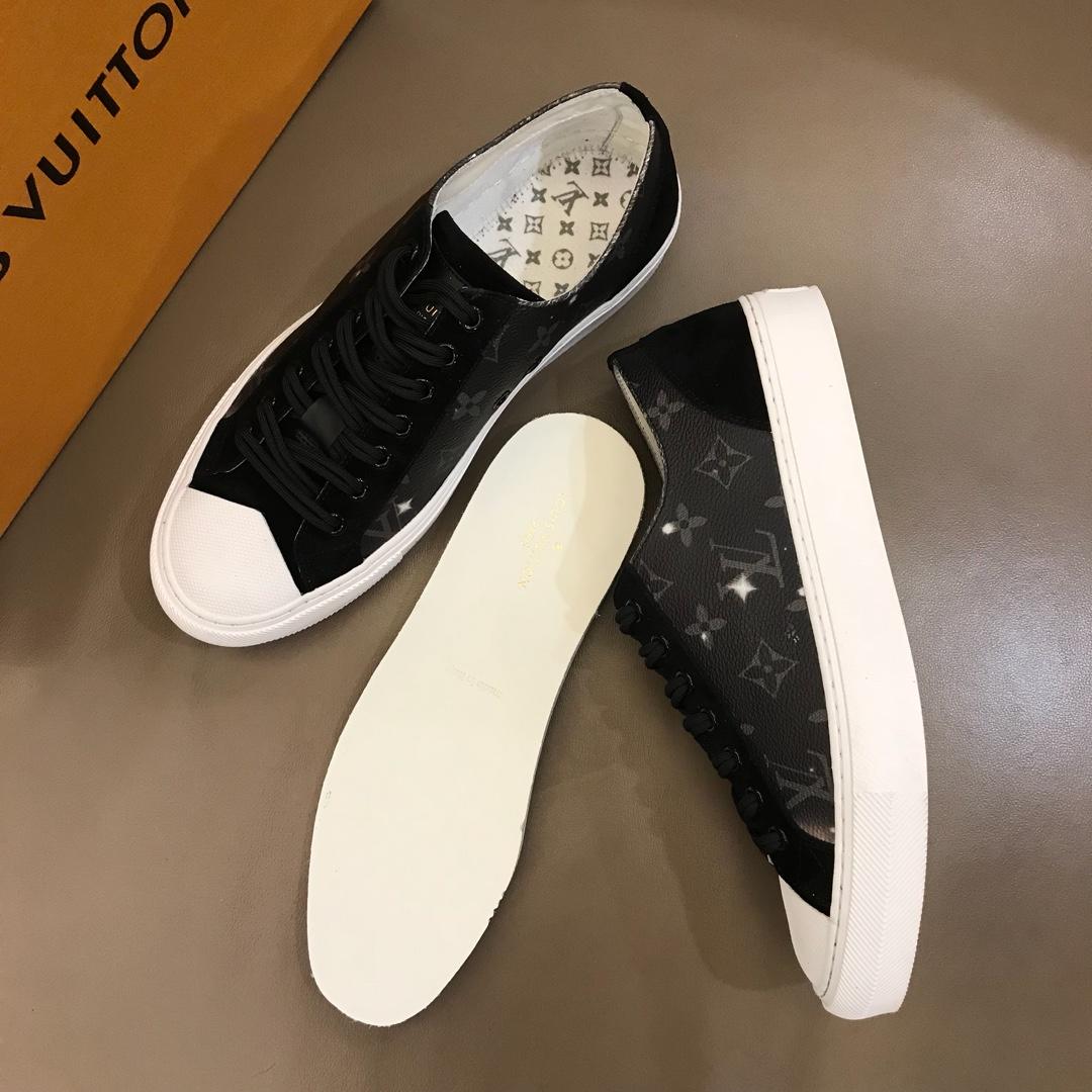 lv Perfect Quality Sneakers Starry sky Monogram and black suede with white sole MS02827