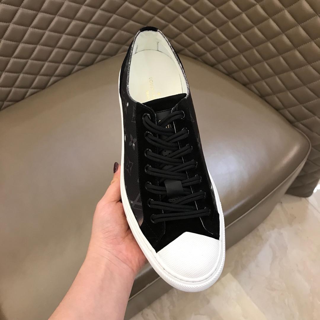 lv Perfect Quality Sneakers Starry sky Monogram and black suede with white sole MS02827