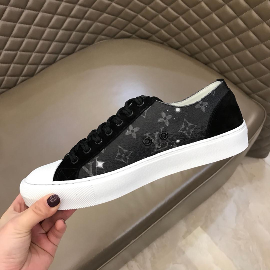 lv Perfect Quality Sneakers Starry sky Monogram and black suede with white sole MS02827