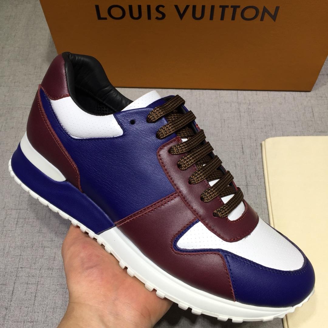 lv Perfect Quality Sneakers Blue and white leather details with white sole MS071037