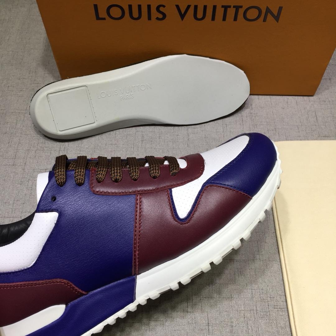 lv Perfect Quality Sneakers Blue and white leather details with white sole MS071037