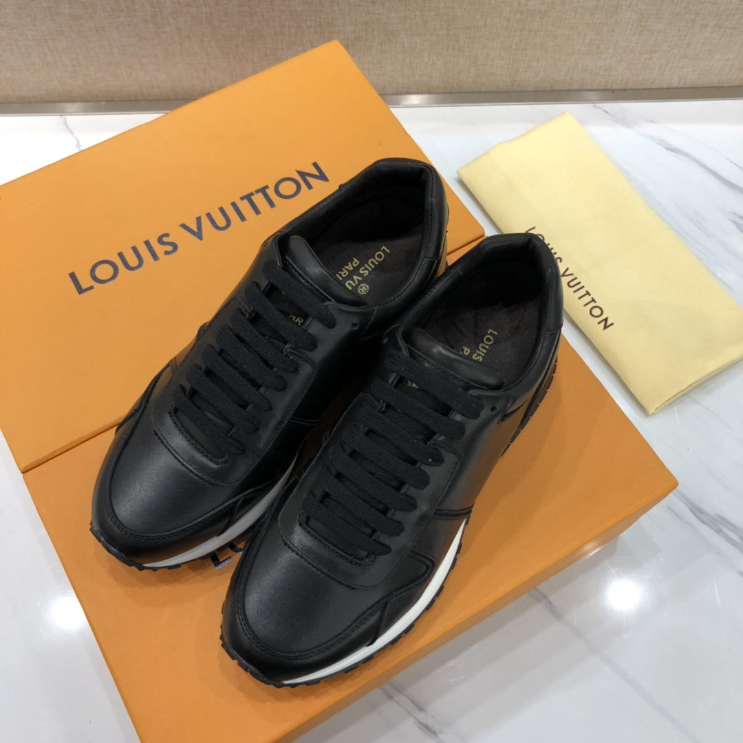 lv Perfect Quality Sneakers Black and white sole MS071134