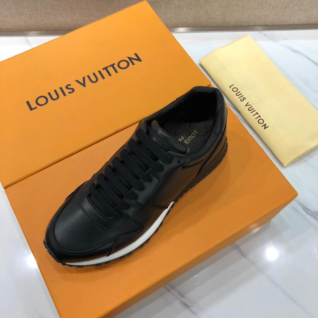 lv Perfect Quality Sneakers Black and white sole MS071134