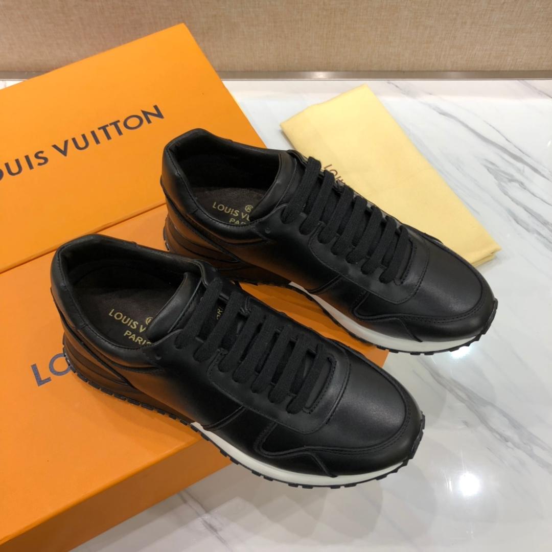 lv Perfect Quality Sneakers Black and white sole MS071134