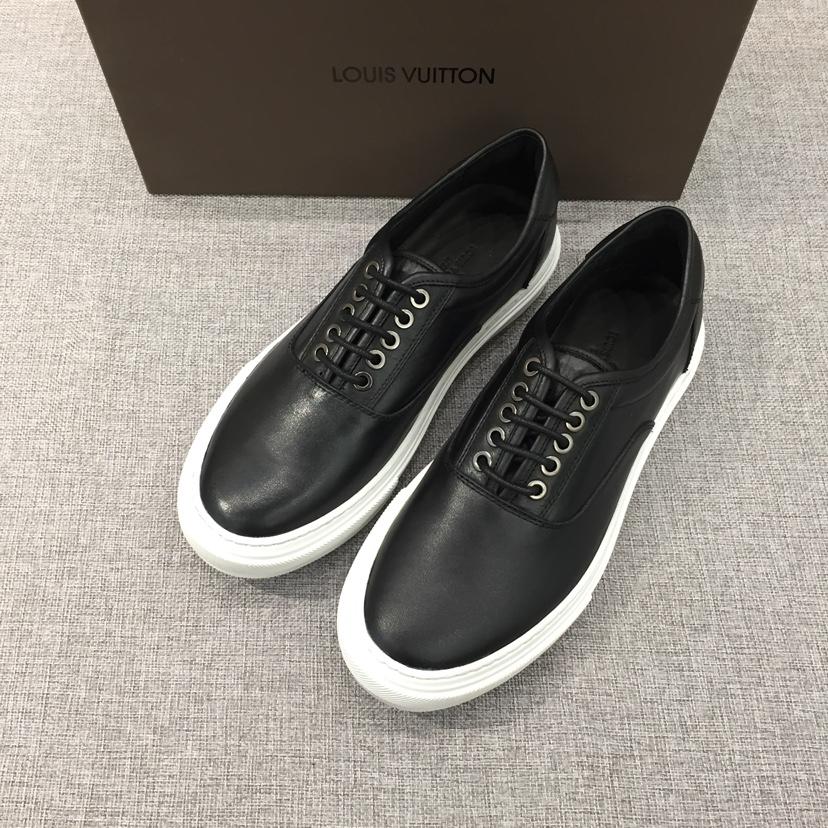 lv Perfect Quality Sneakers Black and white sole MS071087