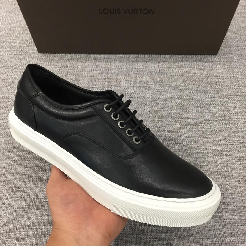 lv Perfect Quality Sneakers Black and white sole MS071087