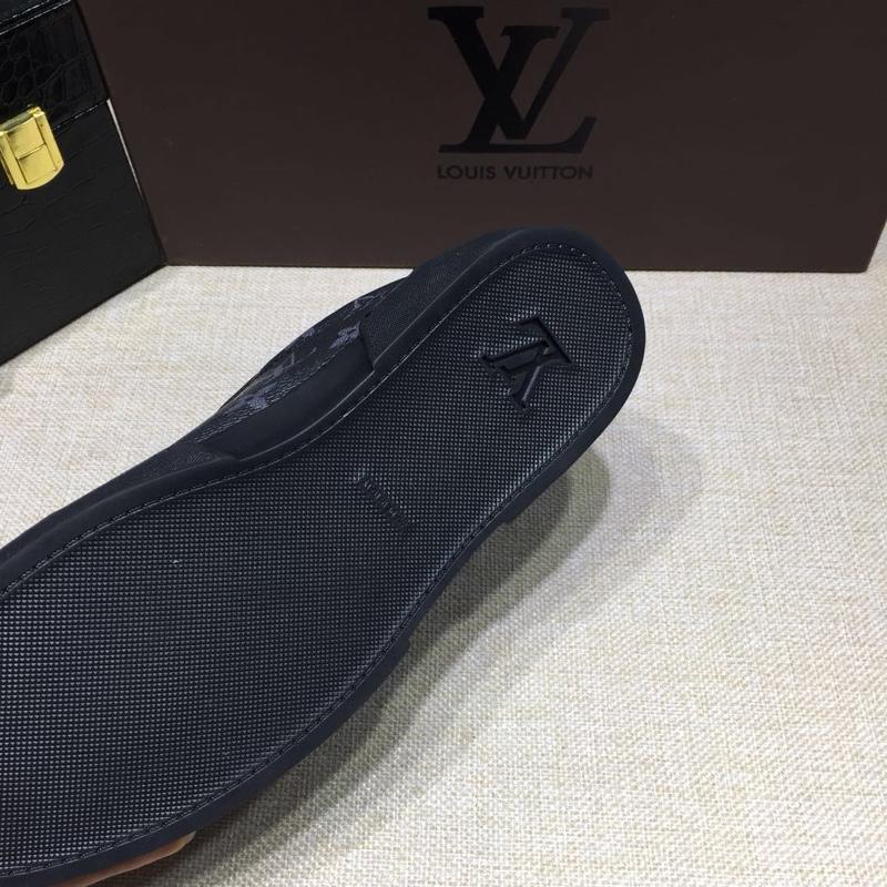 lv Perfect Quality Sneakers Black and Monogram print with black sole MS071103