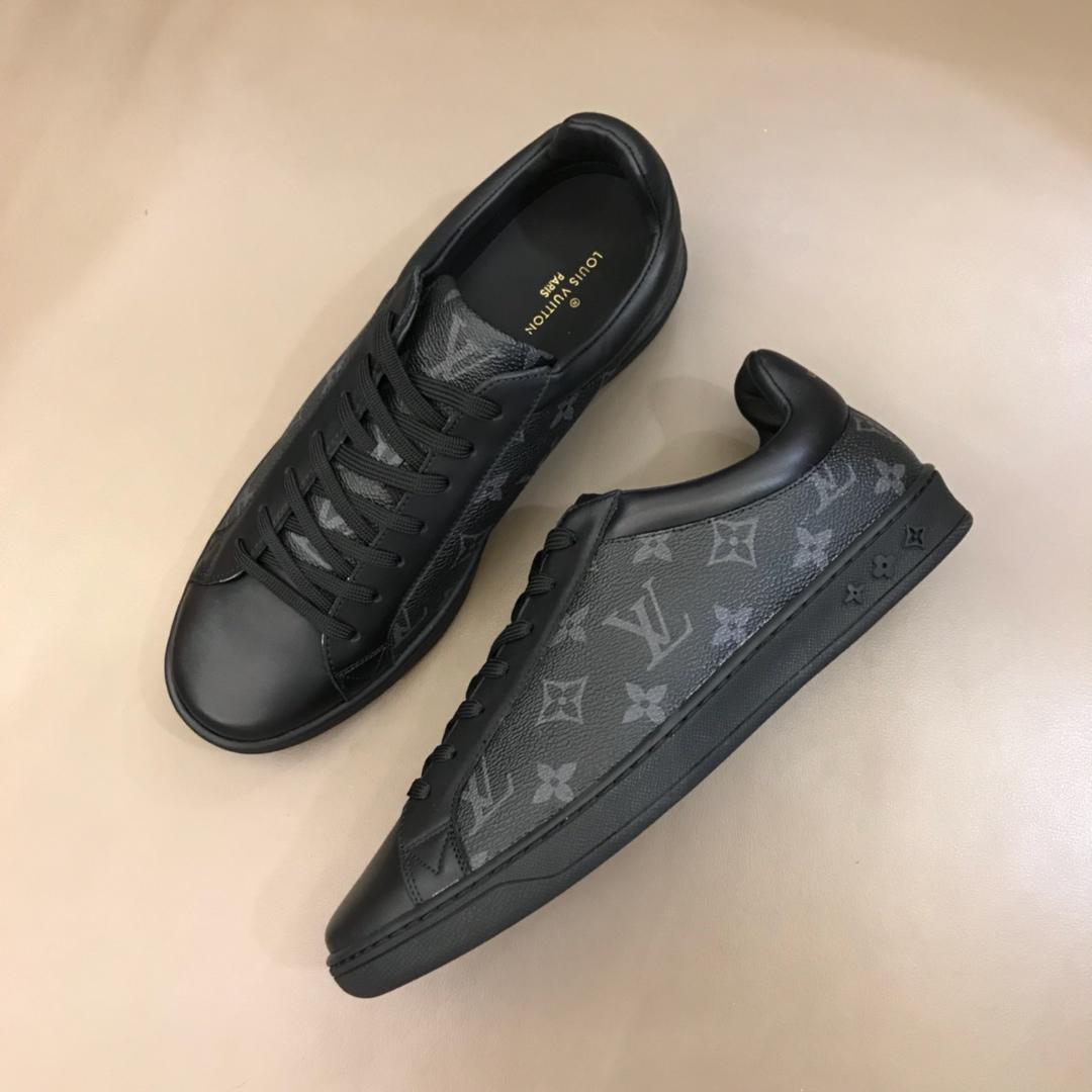 lv Perfect Quality Sneakers Black and Monogram print with black sole MS02839