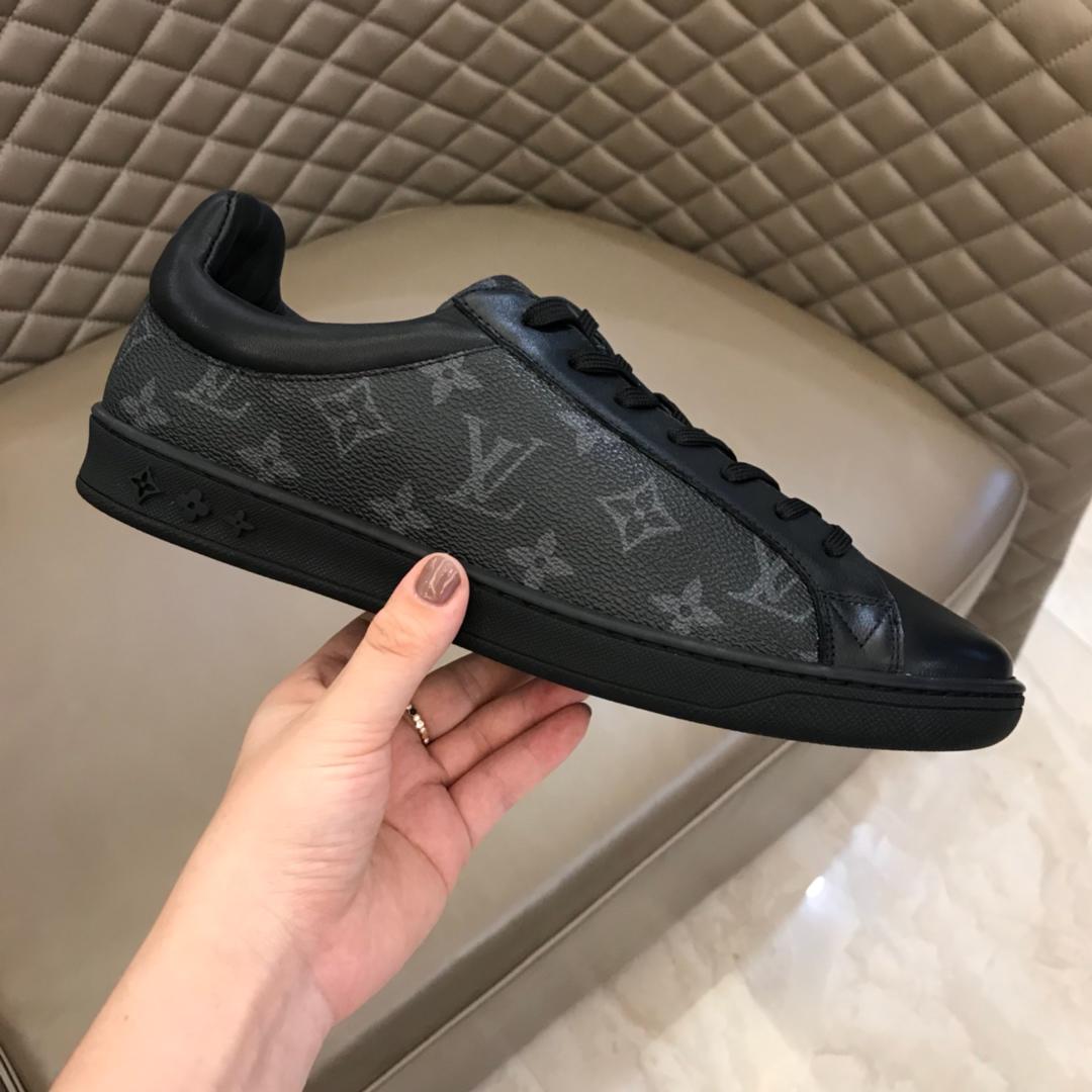 lv Perfect Quality Sneakers Black and Monogram print with black sole MS02839