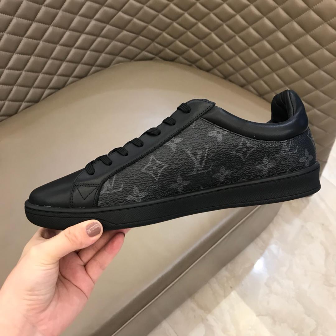 lv Perfect Quality Sneakers Black and Monogram print with black sole MS02839