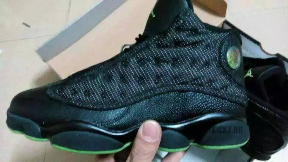 High Quality Air Jordan 13 Black Altitude Green Men Sneaker FA77C235F8DC