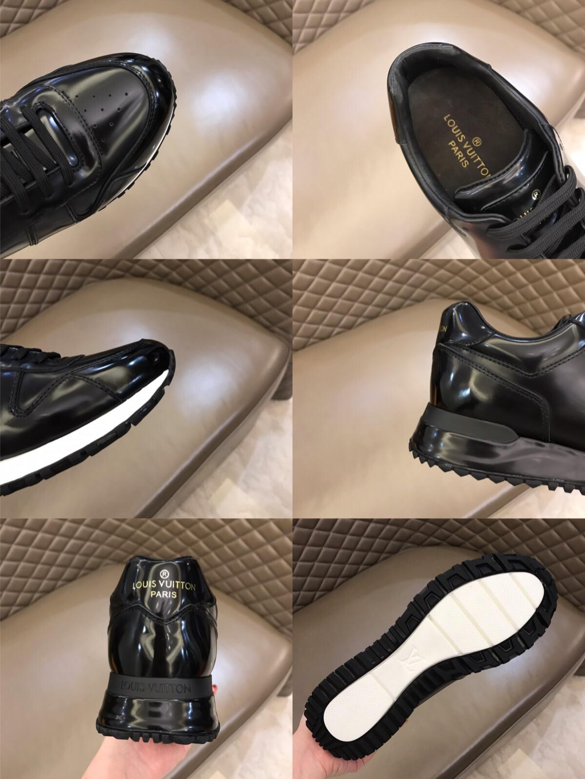 lv Perfect Quality Sneakers Black and black heel with colorblock sole MS02819