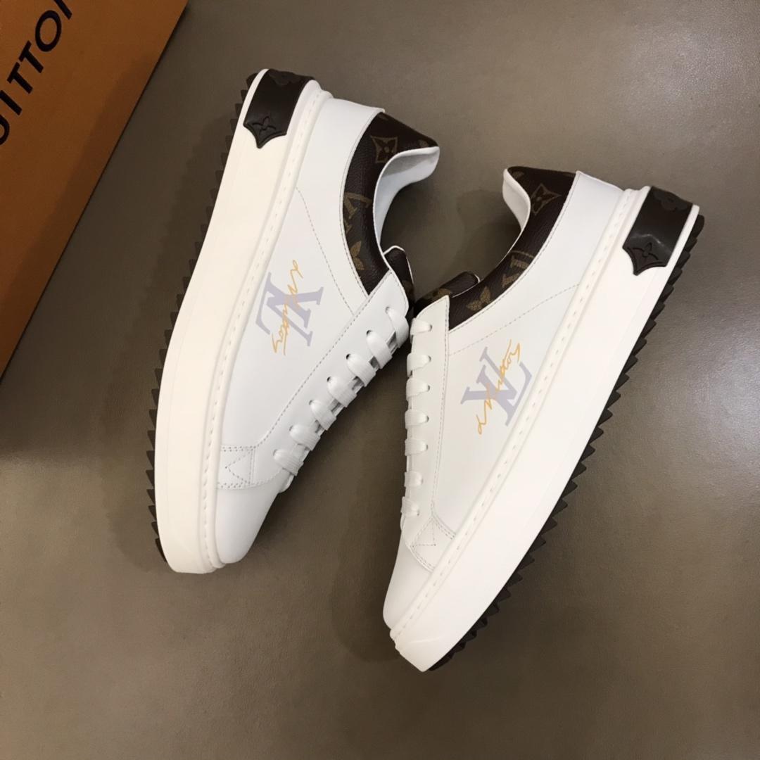 lv Fashion Sneakers White and LV print with white sole MS02853