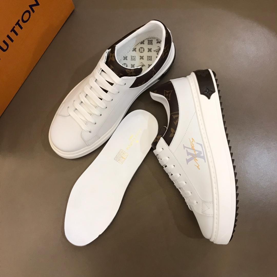 lv Fashion Sneakers White and LV print with white sole MS02853