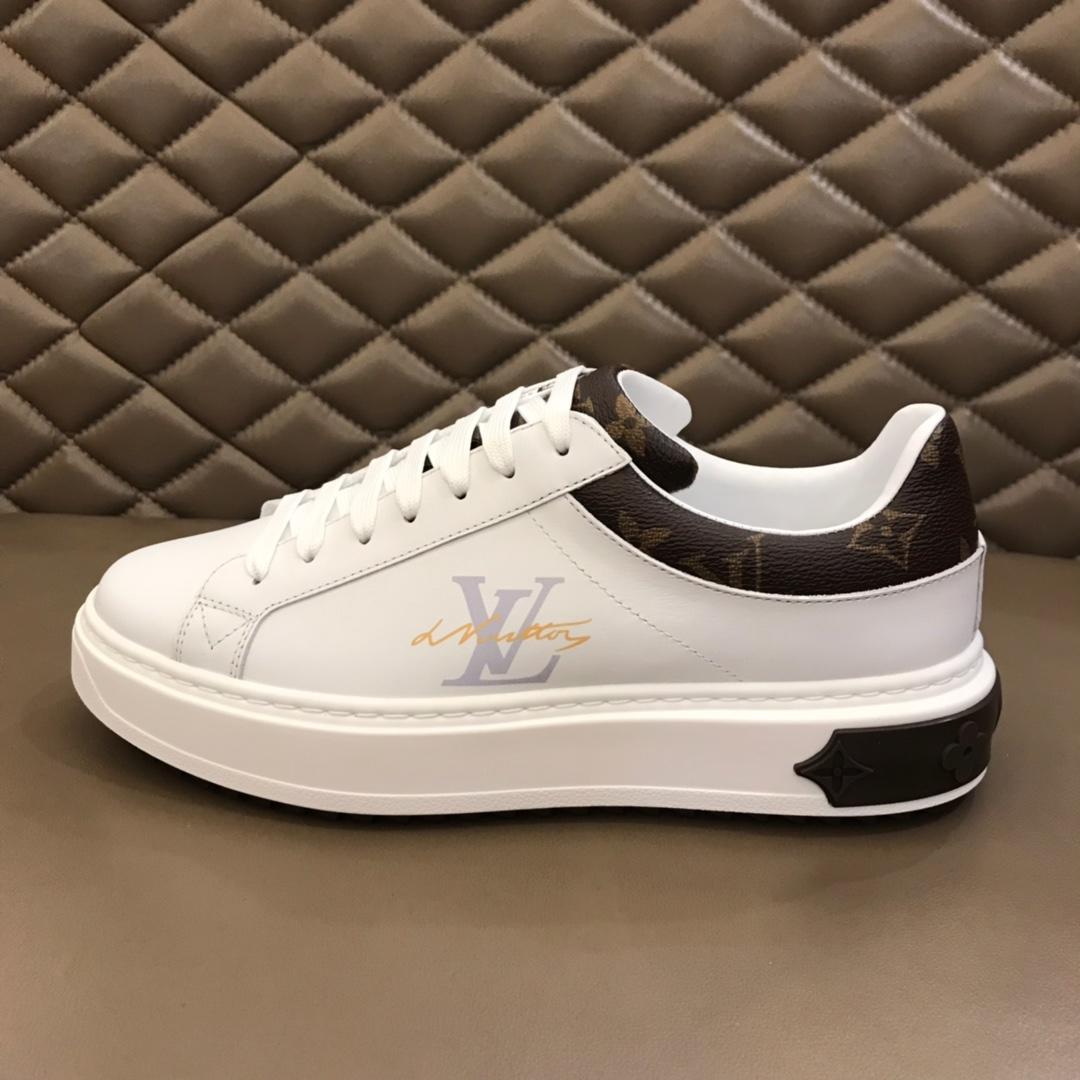 lv Fashion Sneakers White and LV print with white sole MS02853