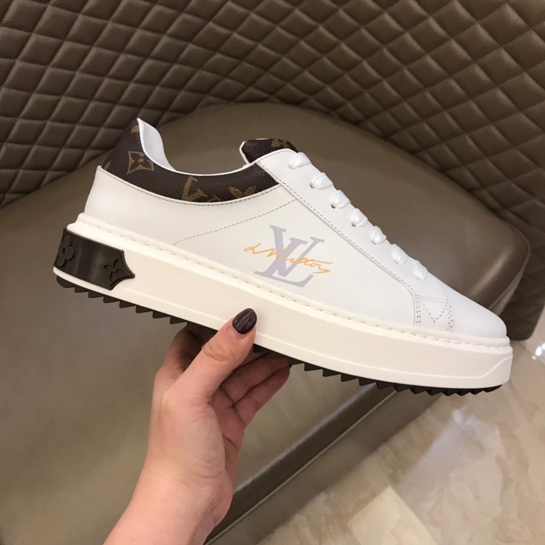 lv Fashion Sneakers White and LV print with white sole MS02853
