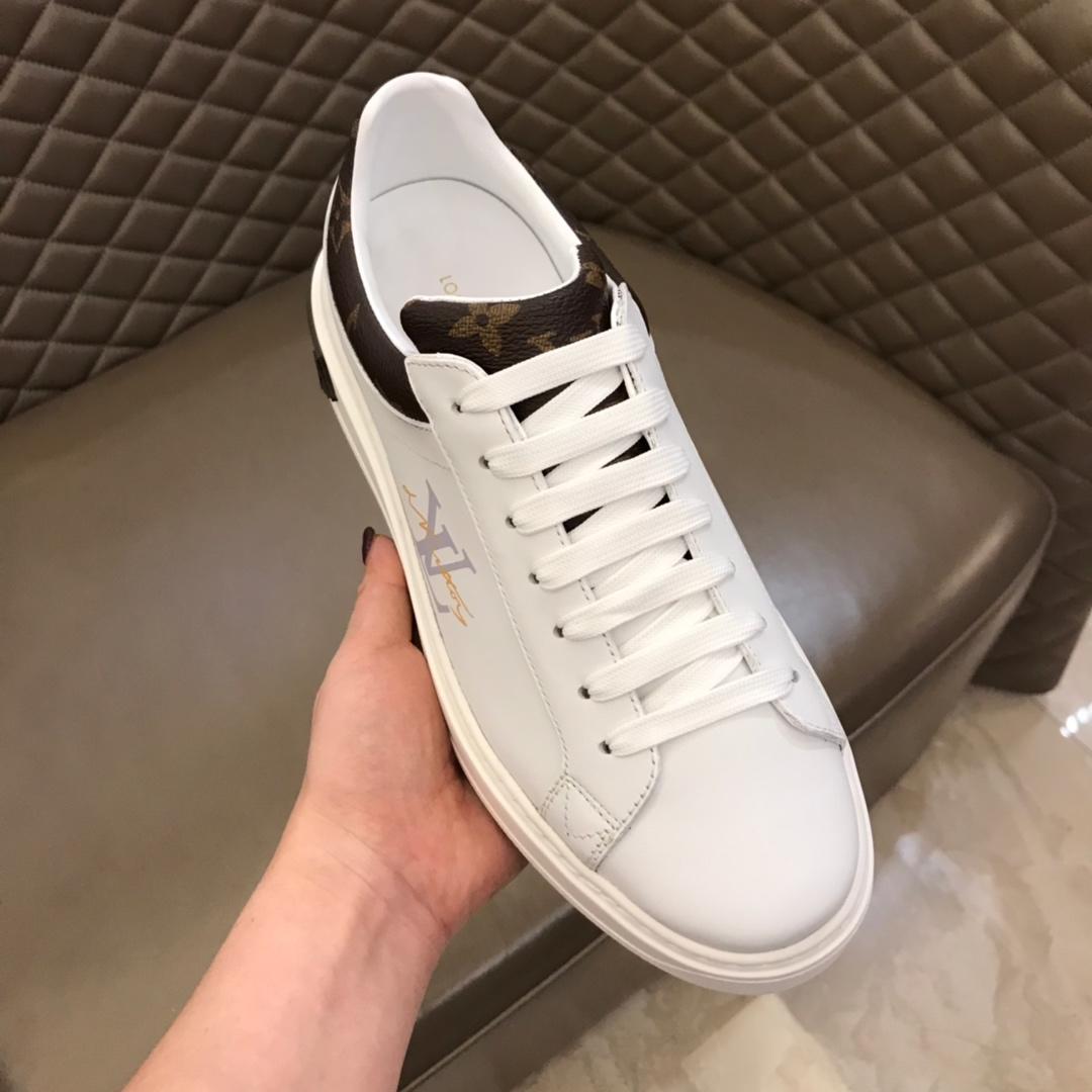 lv Fashion Sneakers White and LV print with white sole MS02853