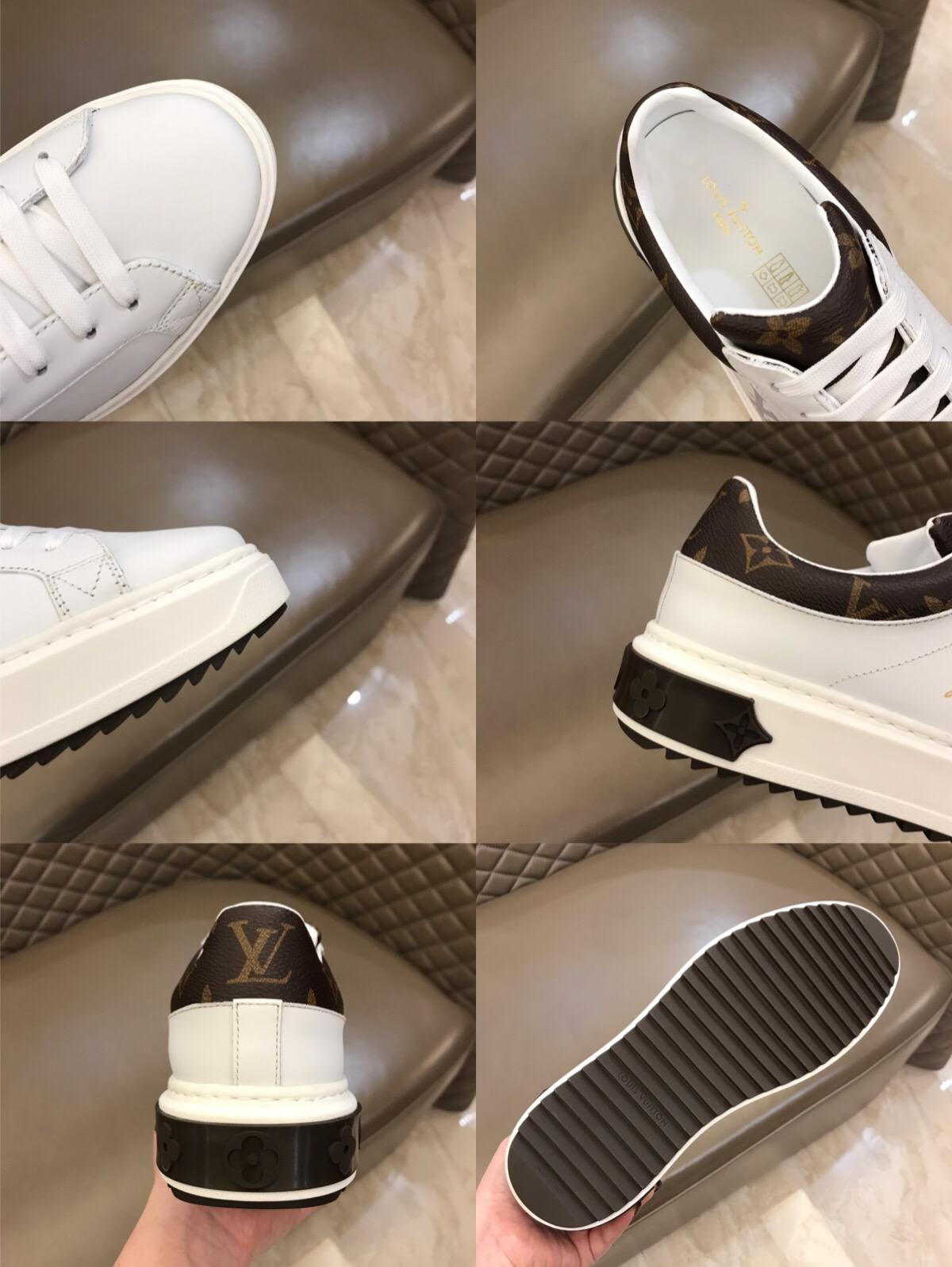 lv Fashion Sneakers White and LV print with white sole MS02853