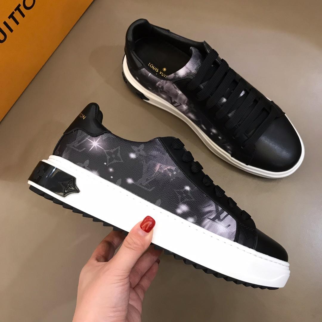 lv Fashion Sneakers Starry sky and Monogram Flower print and white sole MS02893