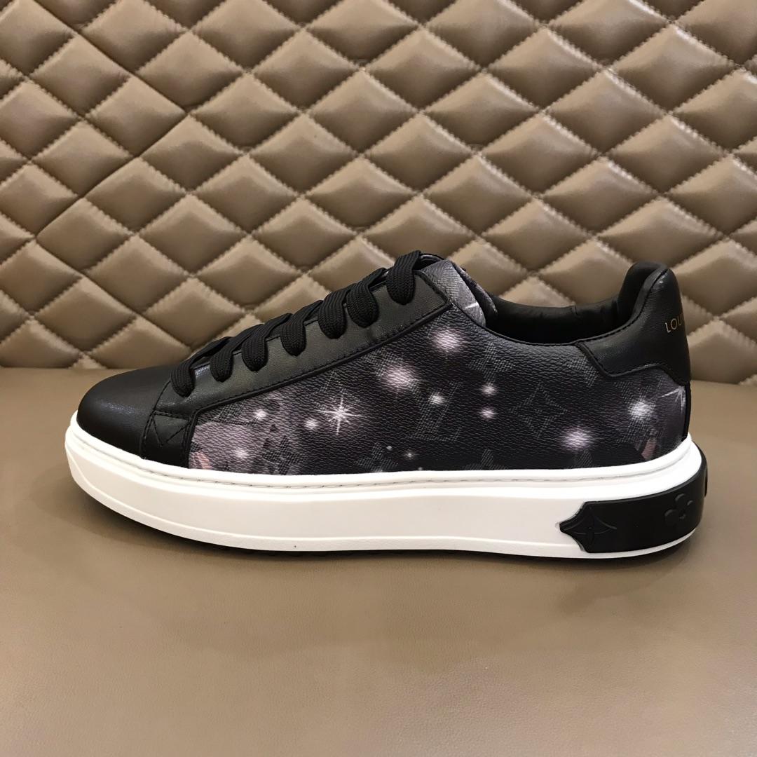 lv Fashion Sneakers Starry sky and Monogram Flower print and white sole MS02893