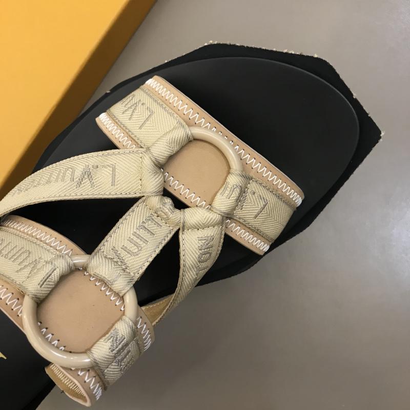 lv black and yellow Sandal MS02807