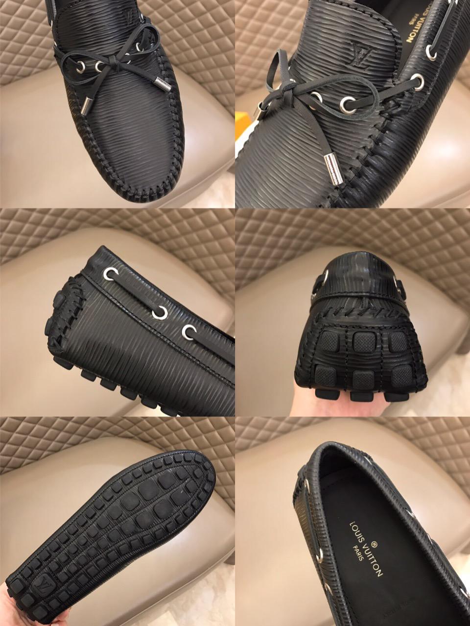 lv Arizona Moccasin Black Fashion Loafers MS02785
