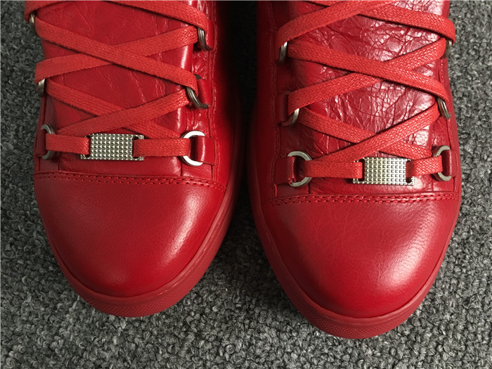 High Quality Matt Sole Updated  New Red Insole Balenciaga Arena High Sneaker Rouge Grenade