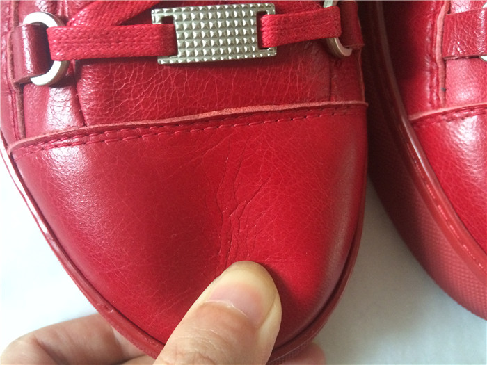 High Quality Matt Sole Updated  New Red Insole Balenciaga Arena High Sneaker Rouge Grenade