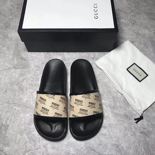 High Quality Gucci Pursuit Invite-Print Slide Sandal OF_DDD5AD0FD1AF