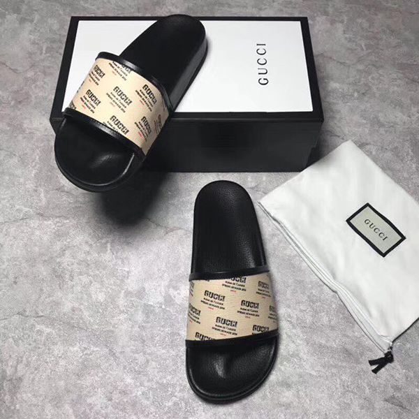 High Quality Gucci Pursuit Invite-Print Slide Sandal OF_DDD5AD0FD1AF