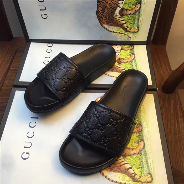 High Quality Gucci Black Ghost slide sandal OF_0CB0C6FA7719