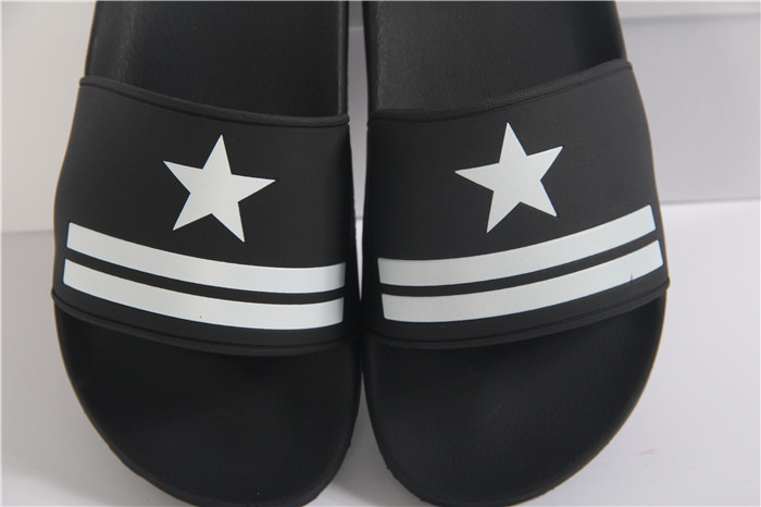 High Quality Givenchy Star & Stripe Rubber Slide Sandals In Black SN_0C8F6303C2A7