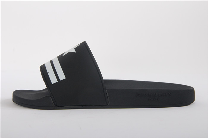 High Quality Givenchy Star & Stripe Rubber Slide Sandals In Black SN_0C8F6303C2A7