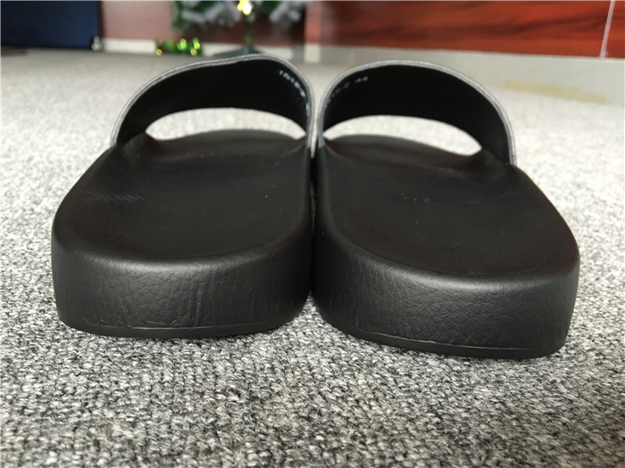 High Quality Givenchy Logo Polyurethane Slide Sandals In Black SN_741C63028BCD