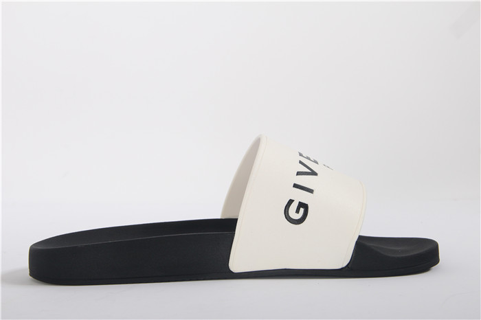 High Quality Givenchy Logo Embossed Rubber Slide Sandals In White SN_DC6C19972B05