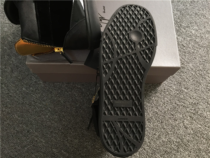 High Quality Giuseppe Zanotti Velvet And Leather High Top Sneaker