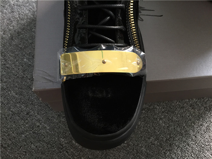 High Quality Giuseppe Zanotti Velvet And Leather High Top Sneaker