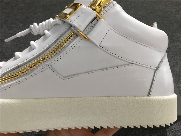 High Quality Giuseppe Zanotti Owen high-top sneakers in white and gold details