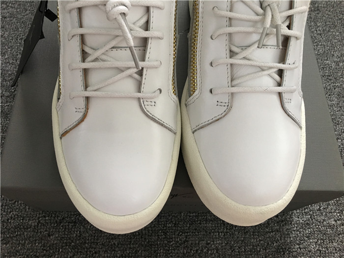 High Quality Giuseppe Zanotti Owen high-top sneakers in white and gold details