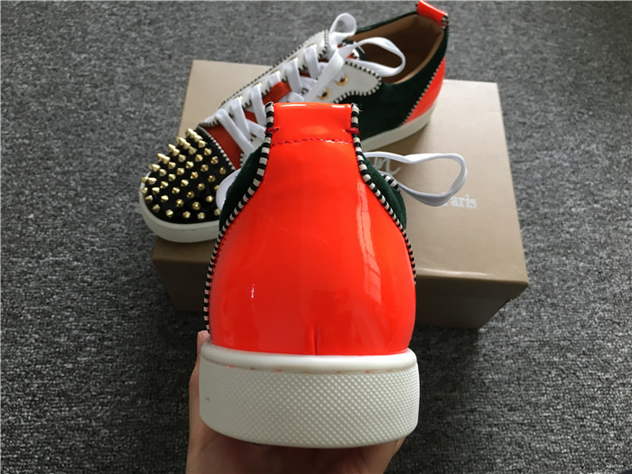 High Quality Christian Louboutin Louis Junior Orlato Men Flat Spikes Sneakers