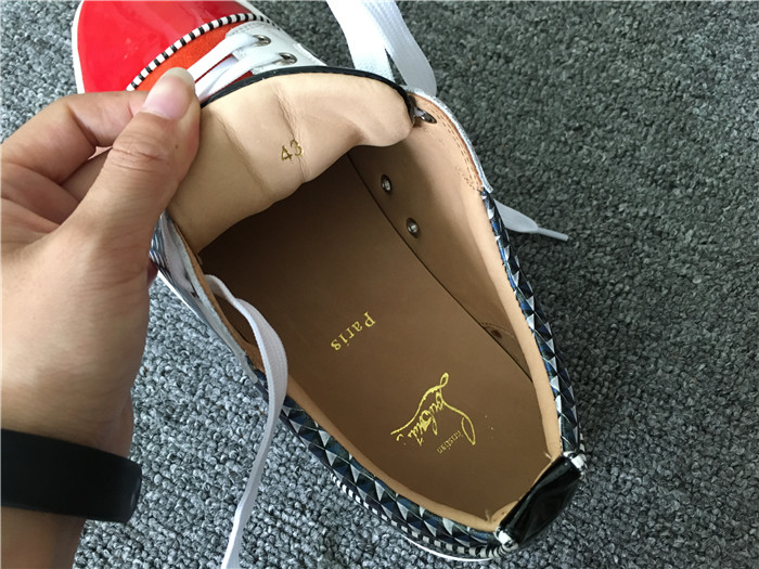 High Quality Christian Louboutin Louis Junior Orlato Men Flat Sneakers