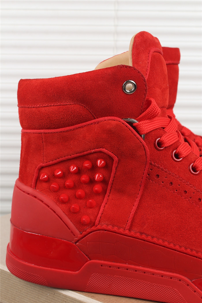 High Quality Christian Louboutin Loubikick Flat Red Sneakers