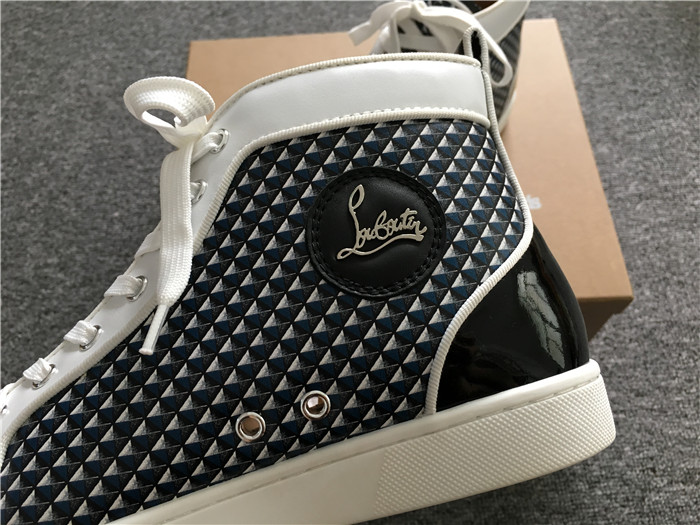 High Quality Christian Louboutin Lou Spikes Orlato Flat Sneakers