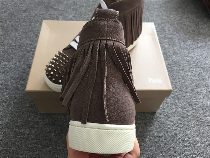 High Quality Christian Louboutin High Top Tassels Sneakers