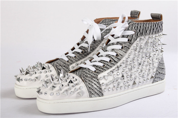 High Quality Christian Louboutin High Top Spikes Sneaker