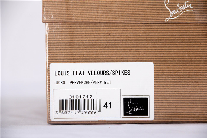 High Quality Christian Louboutin Fusian Louis Junior Spike Camo Suede Sneakers